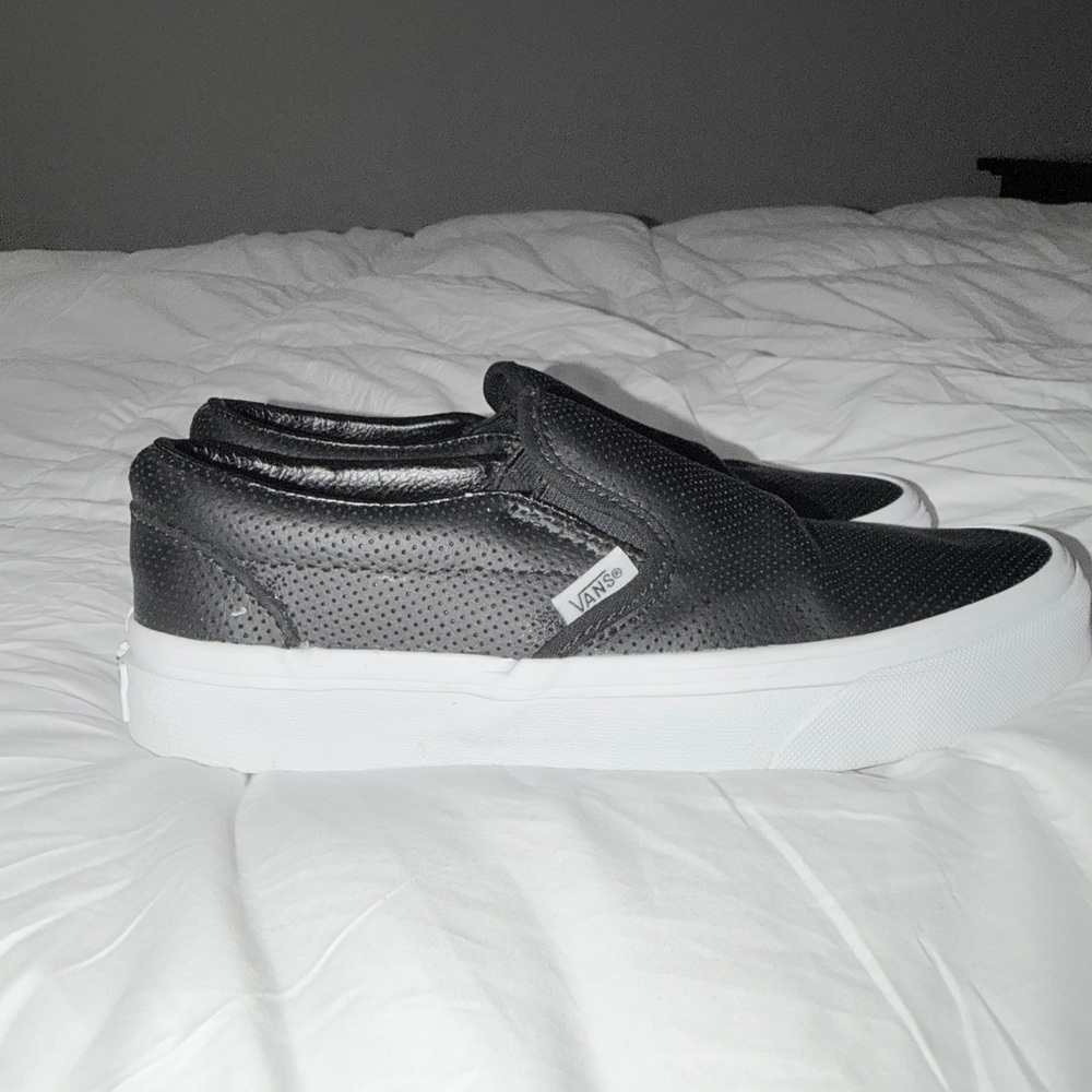 Vans womens Black Slip-On Shoes
